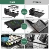 LunaLulinlk 2 Tier Dish Racks for Kitchen Counter, Dish Drying Rack with Dish Drainer, Drain Board with Drainage, Kitchen Organizers - 3 of 4