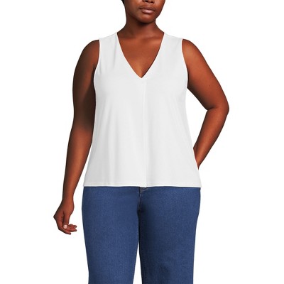 Lands' End Women's Lightweight Jersey Tank Top