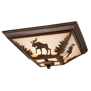 Vaxcel Yellowstone 3 - Light Flush Mount in  Burnished Bronze - 1 of 4