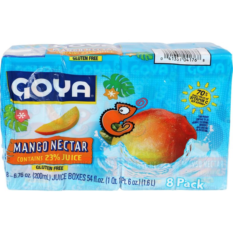 Goya Kids Mango Nectar Juice Drink - 8pk/6.76 fl oz Boxes, 1 of 5