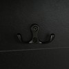 Vynxaria Hall Trees: 47.2-Inch Black Entryway Bench with Storage and Coat Hooks - 4 of 4