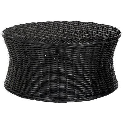 Ruxton Cocktail Ottoman Black - Safavieh