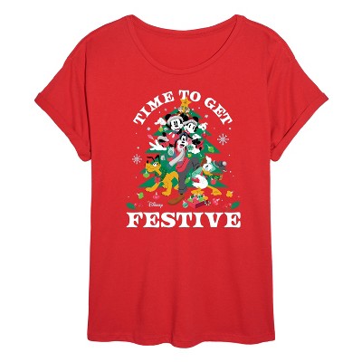 Women's - Disney - Time To Get Festive Oversized Graphic T-Shirt