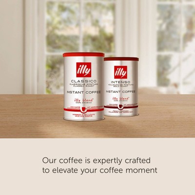 illy Ground Classico Intenso Dark Roast Instant Coffee - 3.3oz