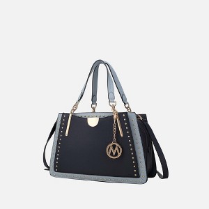 MKF Collection Aubrey Color Block Women's Satchel Bag by Mia K - 1 of 4