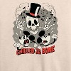 Women's - Disney - Chilled To The Bone Lightweight French Terry Wide Neck Long Sleeve Shirt - 2 of 4