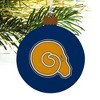 Albany State University Primary Logo Wood Christmas Tree Holiday Ornament - 4 of 4