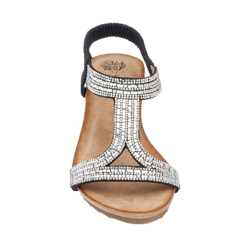 GC Shoes Coretta Embellished Slingback Wedge Sandals, 3 of 6