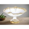 Classic Touch 12" Scalloped Bowl with Gold - 2 of 3