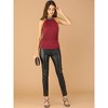 INSPIRE CHIC Women's Night Out Party Sleeveless Sequin Halter Neck Tank Top - 4 of 4
