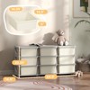 FONTOI 3 Tier Kids Storage Unit with 9 Bins for Boys Girls Toddlers, Toy Organizer for Nursery Kindergarten, Cream White, 14.5"*22.3"*44.5" - 3 of 4