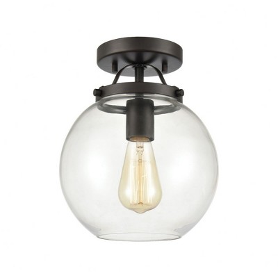 Elk Home Bernice 1 - Light Semi-Flush Mount in  Oil Rubbed Bronze
