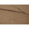 Chanasya Solid Washed Microfiber Quilted Coverlet Set - 4 of 4