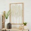 Metal Leaf Tall Cut-Out Wall Decor with Intricate Laser Cut Designs White - Olivia & May - 4 of 4