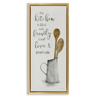 Stupell Industries This Kitchen Family Phrase, 11" x 25"