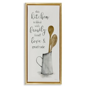 Stupell Industries This Kitchen Family Phrase, 11" x 25" - 1 of 4