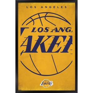 Trends International NBA Los Angeles Lakers - Logo 25 Framed Wall Poster Prints - 1 of 4