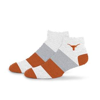 NCAA Texas Longhorns Neapolitan Stripe Fuzzy Socks