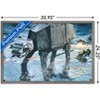 Trends International Star Wars: Hoth - AT-AT Battle Framed Wall Poster Prints - 3 of 4