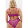 Women's Plus Size Viva Underwire Demi Bra - cerise | CITY CHIC - 2 of 4