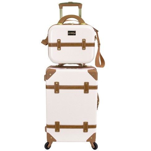 World Traveler Gatsby Luxury Trunk 2-piece Spinner Carry-on