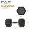 CAP Barbell 45lb Dumbbell Weights with Comfort Grip Single - 3 of 3
