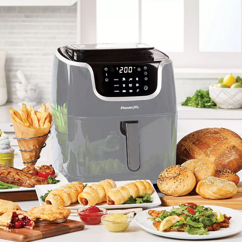 PowerXL 7-qt 10-in-1 1700W Air Fryer Steamer with Muffin Pan, 5 of 10