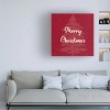 Line and Brush 'Merry Christmas Speckle And Tree' Canvas Art - 3 of 4