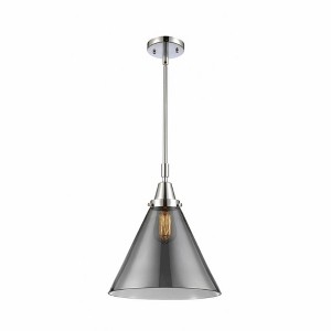 Cone - 1 Light Stem Hung Mini Pendant In Industrial Style-17.13 Inches Tall and 12 Inches Wide - 1 of 1