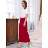 INSPIRE CHIC Women's Fishtail High Waist Formal Cocktail Evening Bodycon Long Maxi Mermaid Skirts - 2 of 4