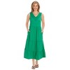 Collections Etc Eyelet Trim V-Neck Sleeveless Tiered Knit Dress - 2 of 4