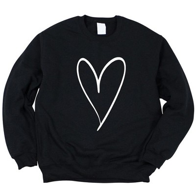 Simply Sage Market Women's Graphic Sweatshirt Hand Drawn Heart