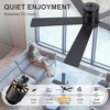 Airsurfer 52" Ceiling Fan with Light and Remote Control, Flush Mounted Ceiling Fan with 5 Plywood Blades,6 Wind Speeds Ceiling Fan for Bedroom - 4 of 4