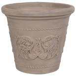 Sunnydaze Indoor/Outdoor Patio, Garden, or Porch Weather-Resistant Double-Walled Arabella Flower Pot Planter - 20"