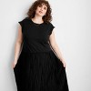 Women's Short Sleeve Drop Waist Maxi Dress - Future Collective Black - 3 of 3