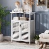 Dcolora Bathroom Storage Cabinet, Freestanding Bamboo Floor Cabinet - 2 of 4