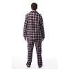 #followme Mens Plaid Button Front Flannel Pajamas Set / Winter Pajamas - 2 of 2