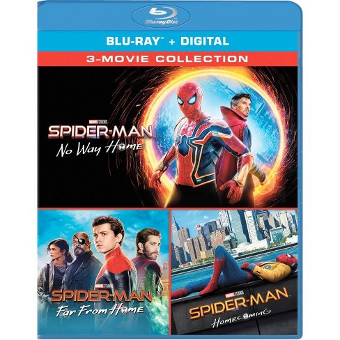 Spider-man: Far From Home/ Homecoming/ No Way Home (blu-ray + Digital) :  Target