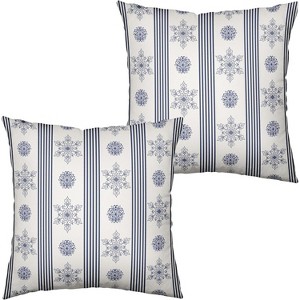 LISM Pillow Covers Cotton Linen Throw Pillow Case Set of 2 - 1 of 4