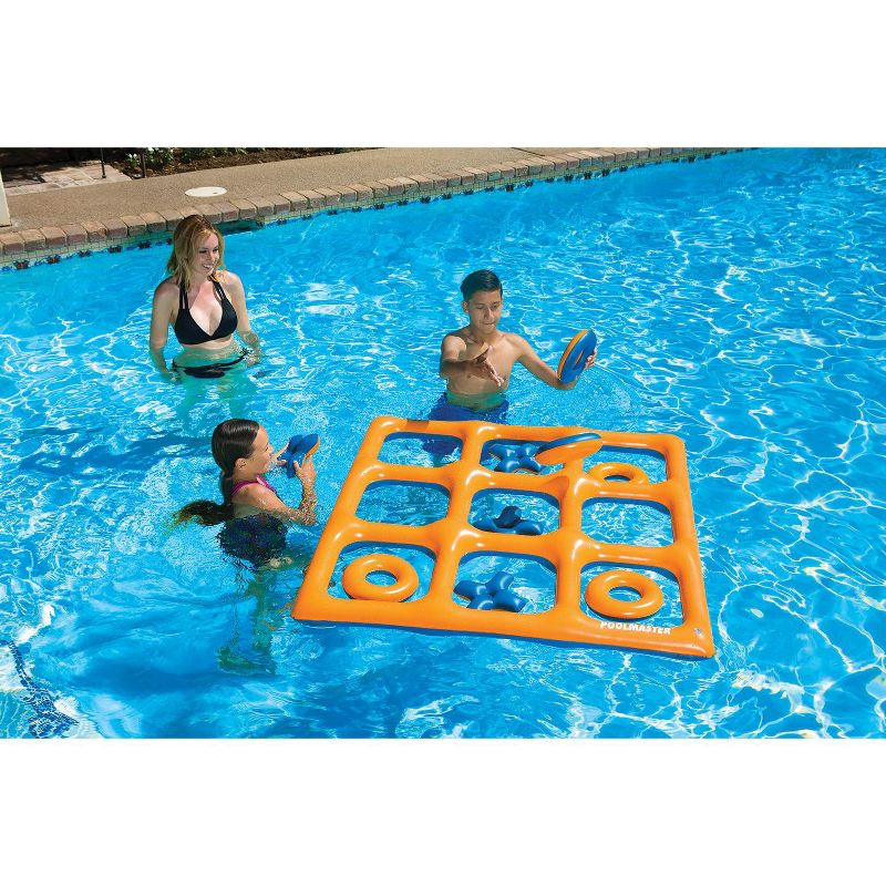 Swimline 48" Orange and Blue Reversible Tic Tac Toe Inflatable Pool Game, 5 of 9