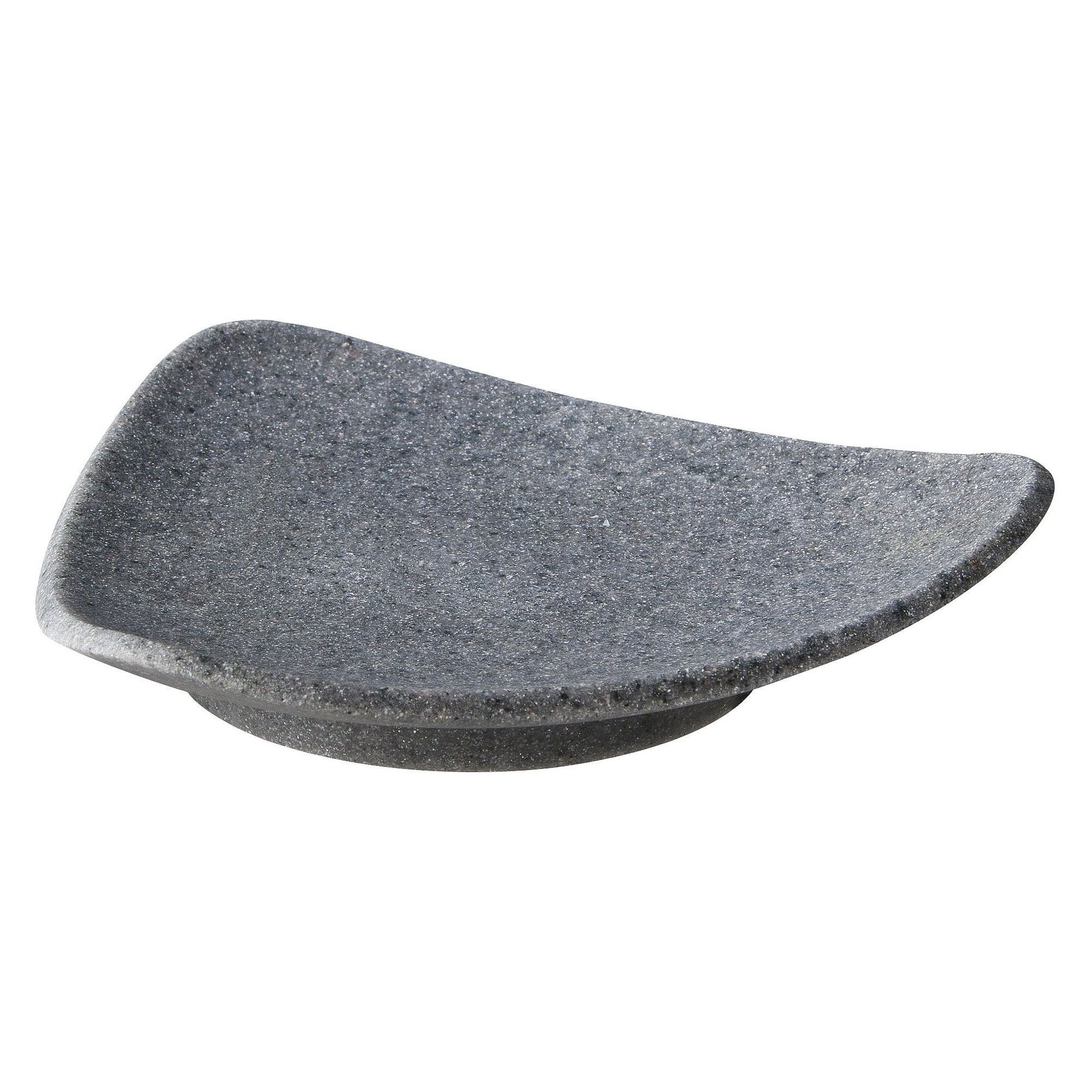 Geo Stone Soap Dish Gray - Allure Home