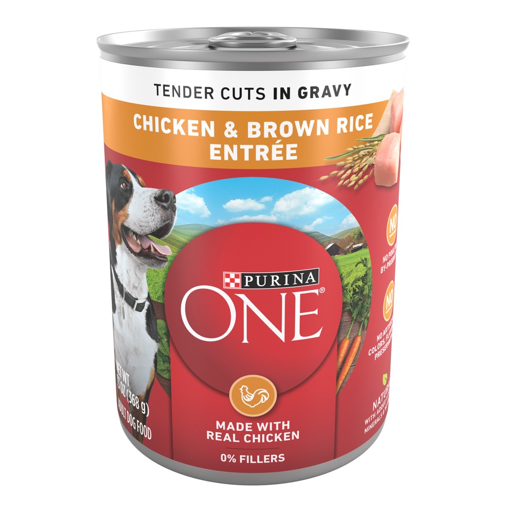 UPC 017800143141 product image for Purina ONE SmartBlend Tender Cuts In Gravy Wet Dog Food Chicken & Brown Rice Ent | upcitemdb.com