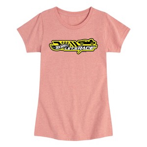 Girls' - Hot Wheels - Horizontal Chest Fitted Short Sleeve Graphic T-Shirt - 1 of 4