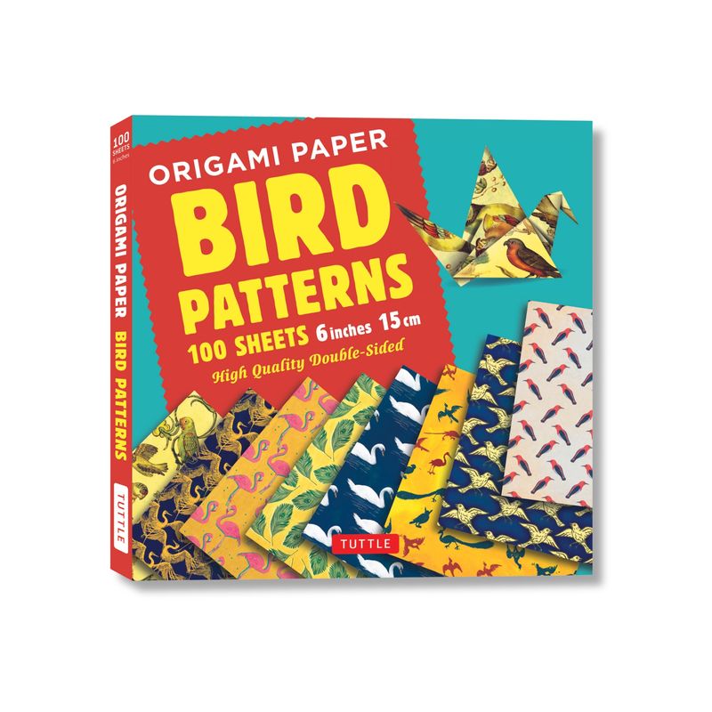 Origami Paper 100 Sheets Bird Patterns 6 (15 CM) - by  Tuttle Studio (Loose-Leaf), 1 of 2