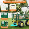 Heavy-Duty 2-in-1 Garden Wagon Utility Steel Cart with All-Terrain Tires and Removable Mesh Side Panels - 3 of 4