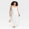 Women's Seamed Maxi A-Line Dress - Ava & Viv™ - 3 of 3