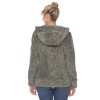Women's Hooded High Pile Fleece Jacket - White Mark - 3 of 4