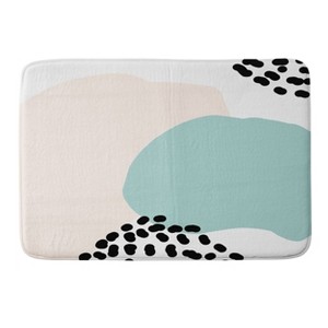 Aleeya Marie Modern Minimalistic Shapes Memory Foam Bath Rug - Deny Designs - 1 of 4