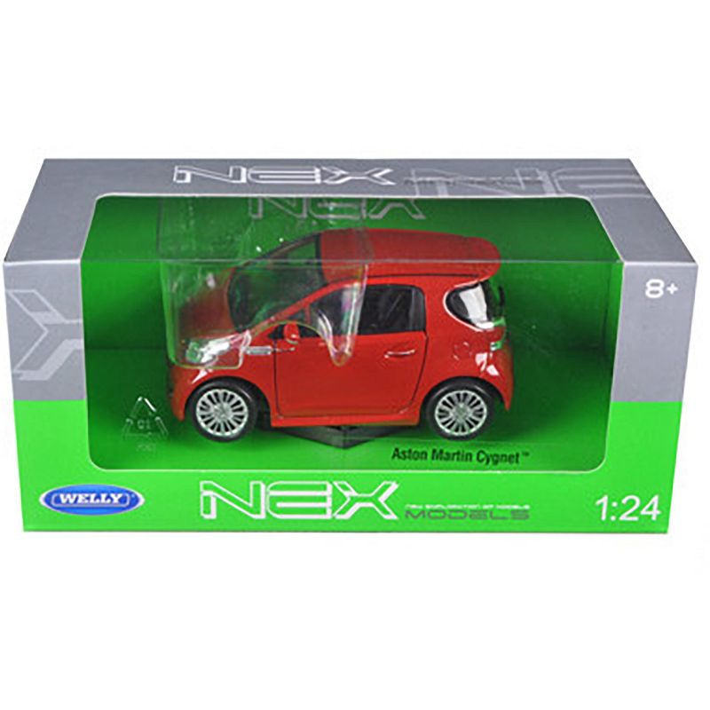Aston Martin Cygnet Red 1/24 Diecast Car Model by Welly, 3 of 4