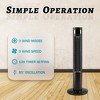 R.W.FLAME Tower Fan, 85° Oscillating Bladeless, 3 Speeds & Modes, Quiet Cooling & 12-Hour Timer, LED Display – Portable Fan for Home & Office - 2 of 4